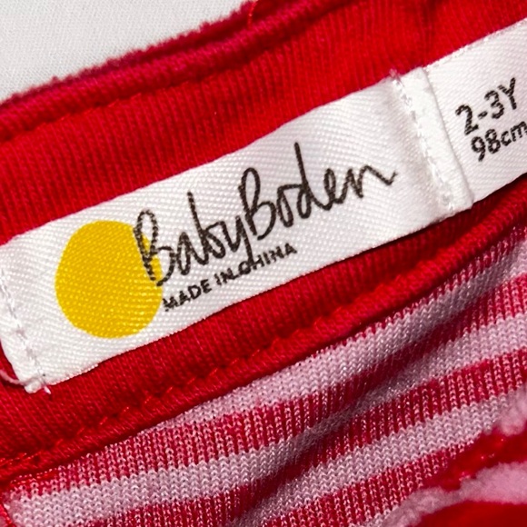 Baby Boden pink stripe velour dress with cute llama detail sz 2-3 years EUC - Picture 3 of 4